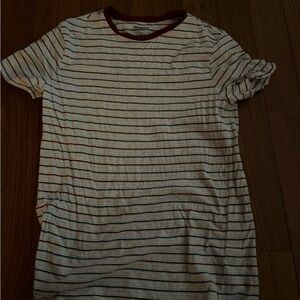 Goodfellow & Co Cream and Black Striped Tee